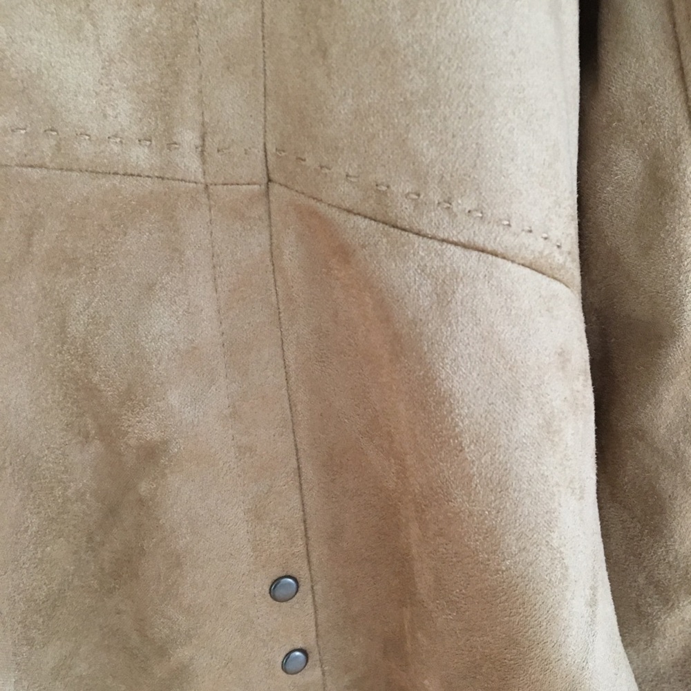 Christopher Banks camel suede jacket - petite M - Picture 9 of 10